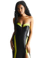 Madeline Gardner New York 49025 Long Formal Prom Slit A Line Dress