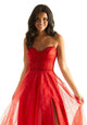 Madeline Gardner New York 49028 Long A Line Formal Beaded Prom Dress