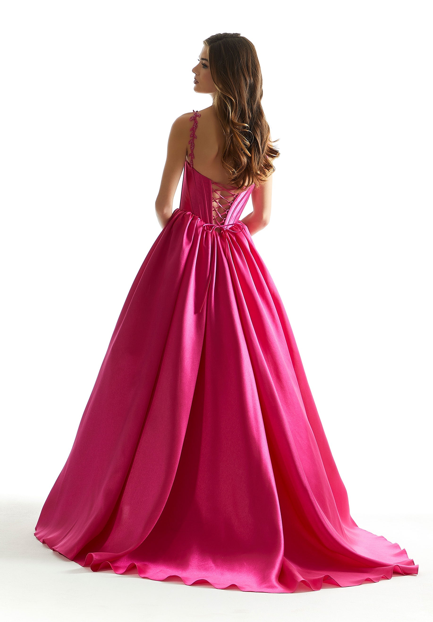 Madeline Gardner New York 49036 Ball Gown Long Corset Prom Dress