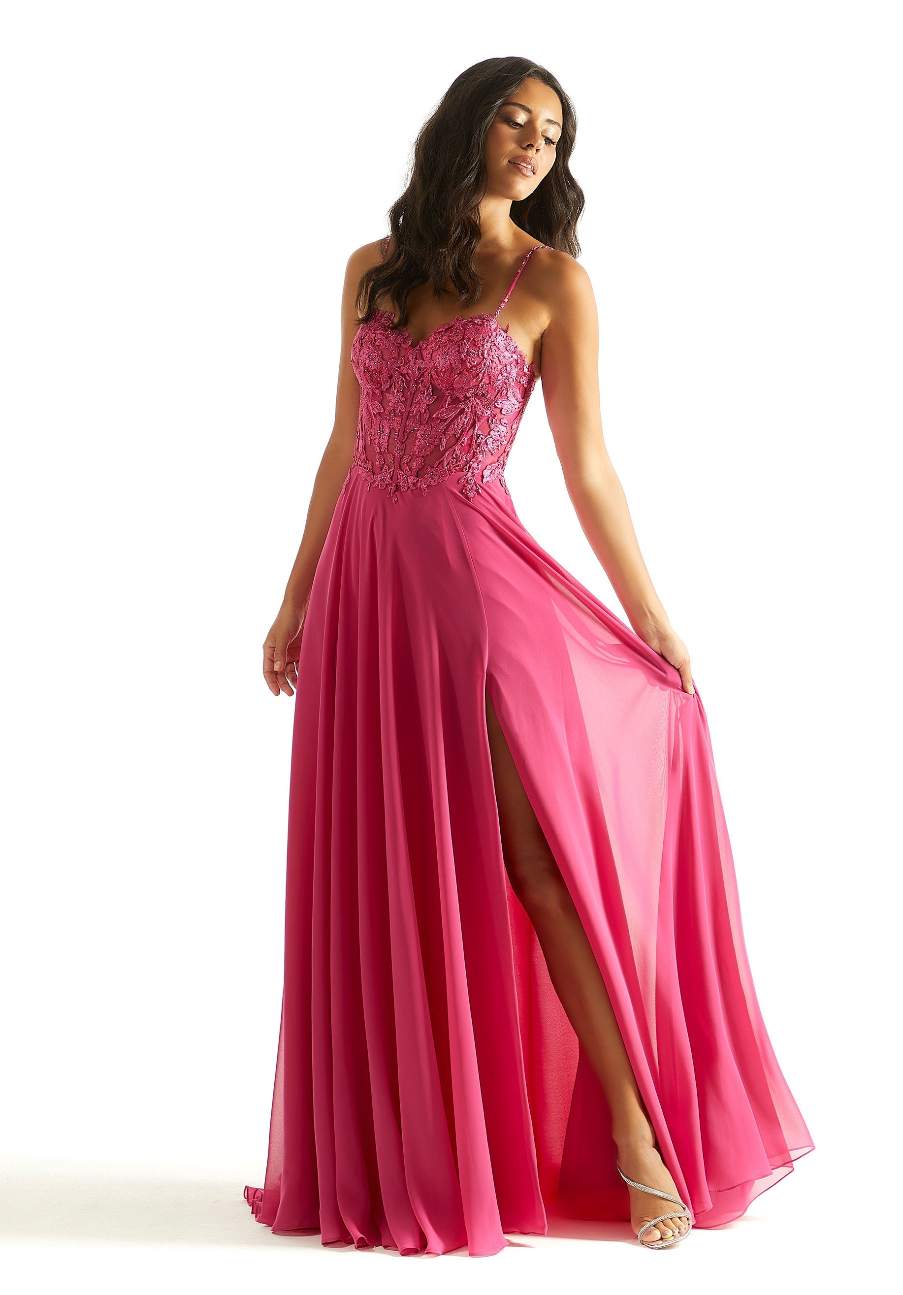 Prom Dresses Long Formal A Line Evening Prom Dress Pink