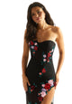 Madeline Gardner New York 49059 Long Formal Floral Applique Prom Dress