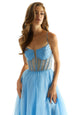 Madeline Gardner New York 49069 A Line Formal Long Corset Prom Dress