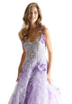 Madeline Gardner New York 49072 Sequin Long Ball Gown Floral Prom Dress