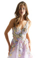Madeline Gardner New York 49074 Prom A Line Long Formal Floral Dress