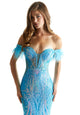 Madeline Gardner New York 49081 Fitted Long Formal Sequin Prom Dress