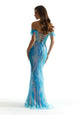 Madeline Gardner New York 49081 Fitted Long Formal Sequin Prom Dress