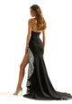 Madeline Gardner New York 49088 Fitted Long Formal Sequin Slit Prom Dress