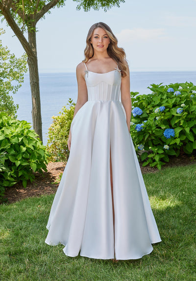 MGNY Madeline Gardner New York 49159 Long Formal Ball Gown Chic Prom Dress