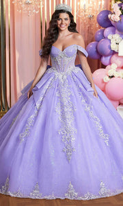 Lilac And Silver Quinceanera Dresses