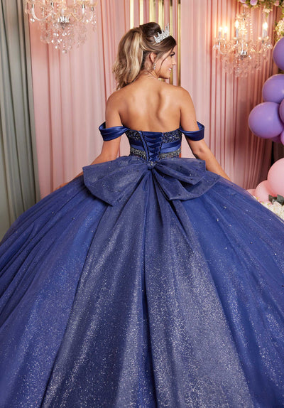 MGNY Madeline Gardner New York 89515 Long Beaded Fringe Quinceanera Dress