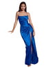 Prom Dress 2025 Metallic Drape Elegant Evening Gown - Royal / XS - Prom