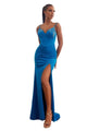 Prom Dress 2025 Sexy Embellished Fitted Corset Long Gown - CYAN BLUE / 4 - Dress