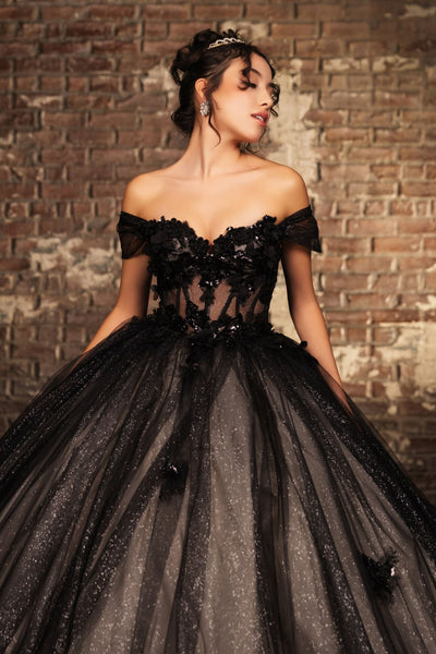 Prom Dress Off Shoulder Sequin Masquerade Ball Gown By Layla K LK244 - Dress