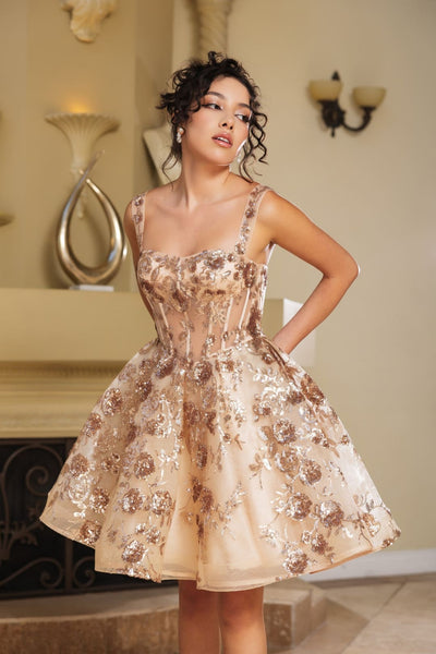 Prom Dress Scoop Neck Spaghetti Strap A-Line Dress By May Queen MQ2160 - Dress