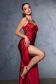Prom Dress Square Neck Sleeveless Gala Gown By May Queen MQ2145B - Dress