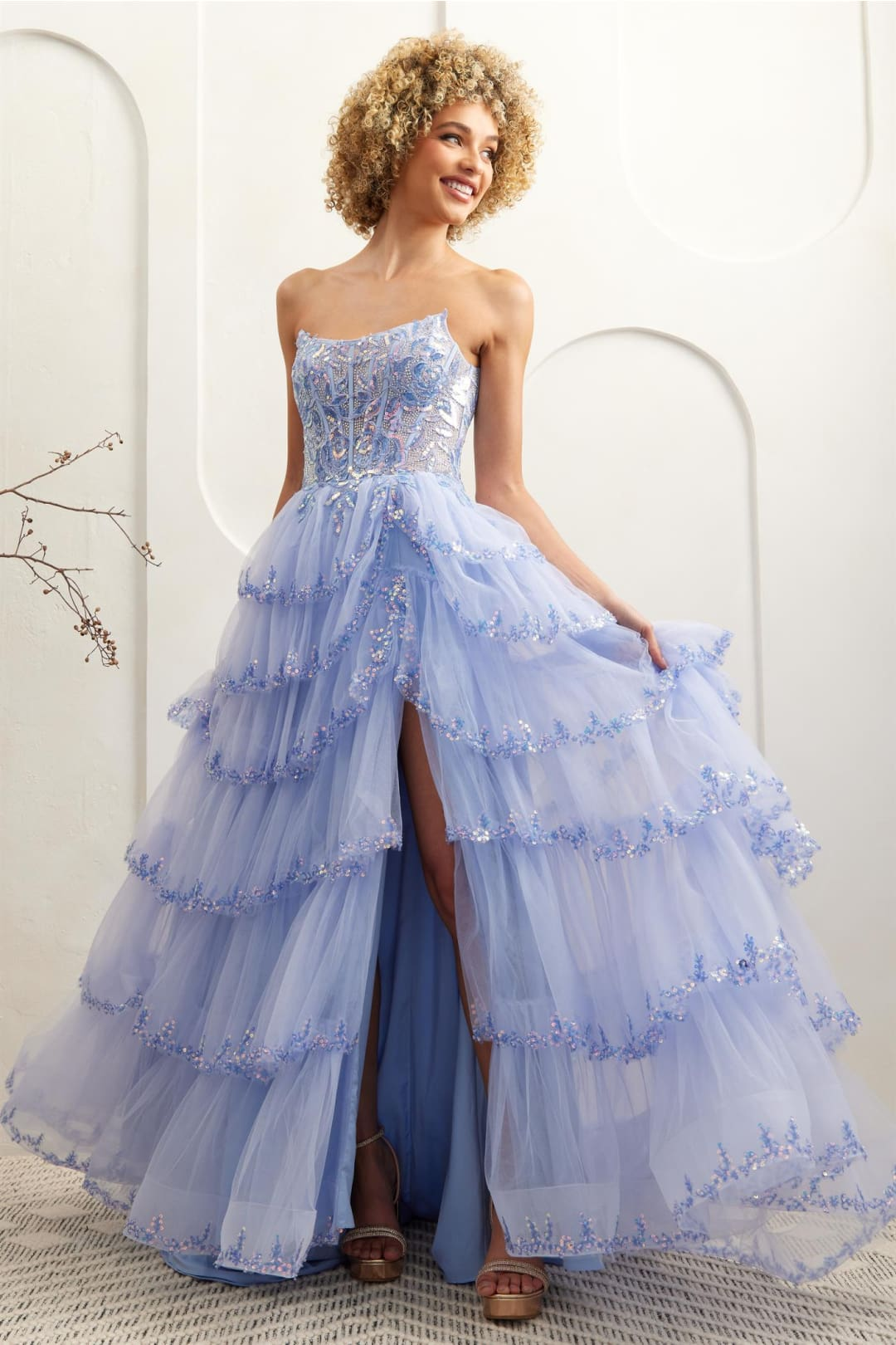 Prom Dress Sweetheart Illusion Bodice Gala Gown By Amelia Couture 4033 - Dress