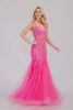 Prom Dress V-Neck Beaded Side Slit Formal Gown By Amelia Couture 2120 - Dress