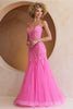 Prom Dress V-Neck Beaded Side Slit Formal Gown By Amelia Couture 2120 - Dress