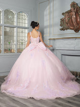 Quinceanera Dress Corset Pleated Embroidered Ball Gown Layla K LK269