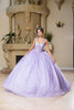 Prom Dress V-Neck Pleated Masquerade Ball Gown By Layla K LK269 - Dress