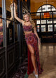 Rachel Allan 70794 2-Piece Sleeveless Slit Gown