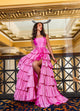 Rachel Allan 70863 Taffeta Sleeveless Tiered Gown