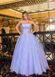 Rachel Allan 70761 Tulle Strapless A-line Gown