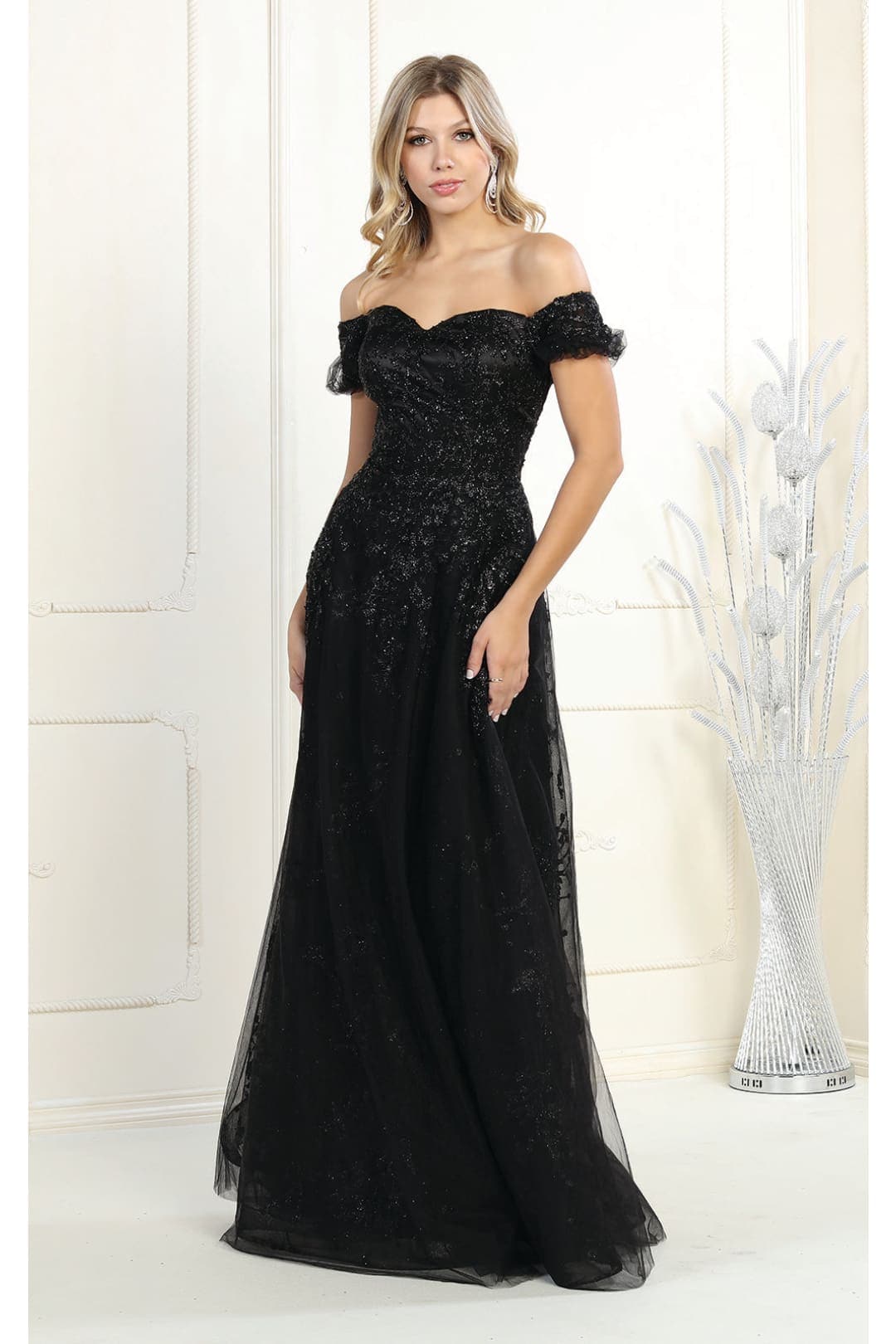 Prom Dresses A Line - BLACK / 4