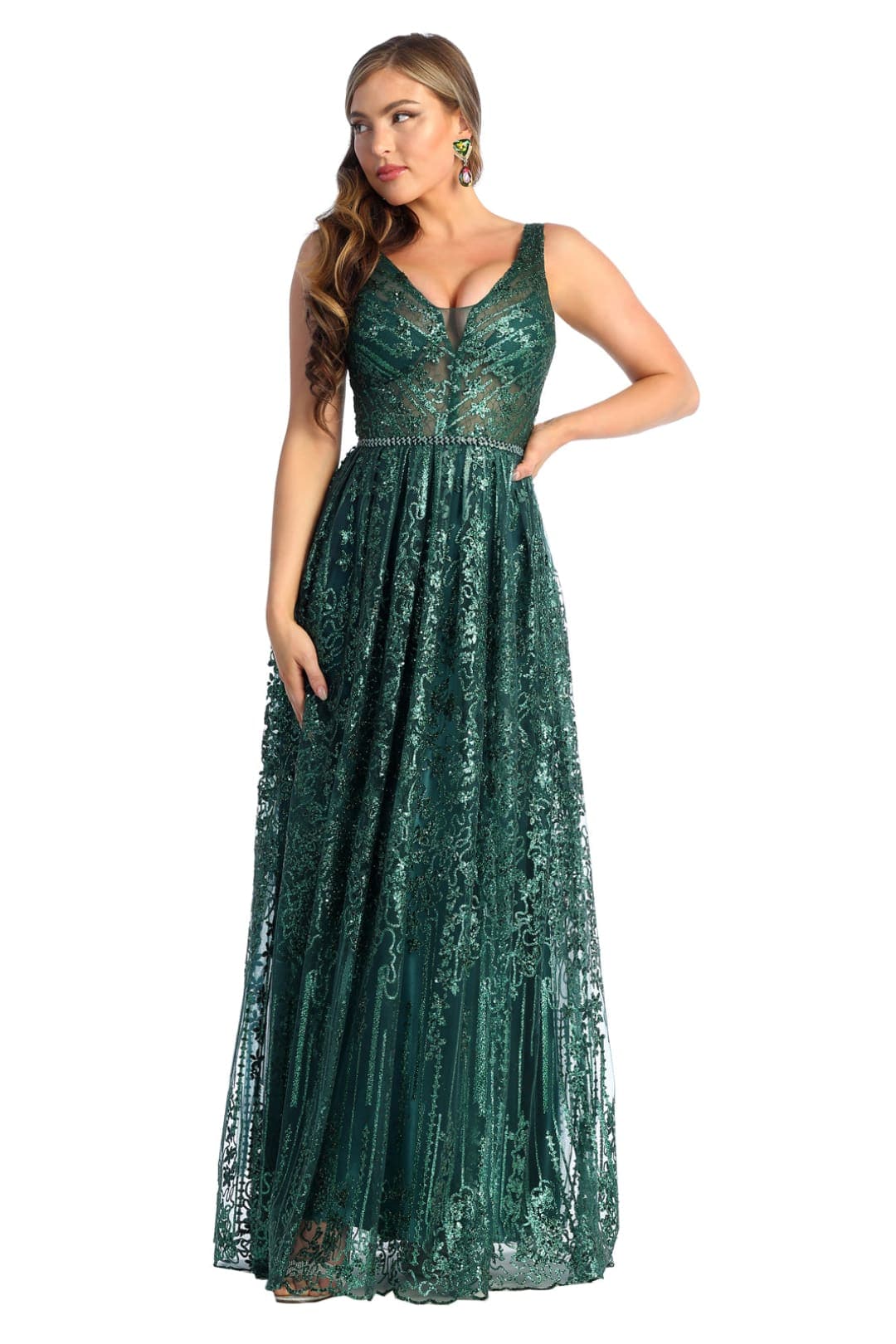 Prom Dresses Plus Size - HUNTER GREEN / 4 - Dress