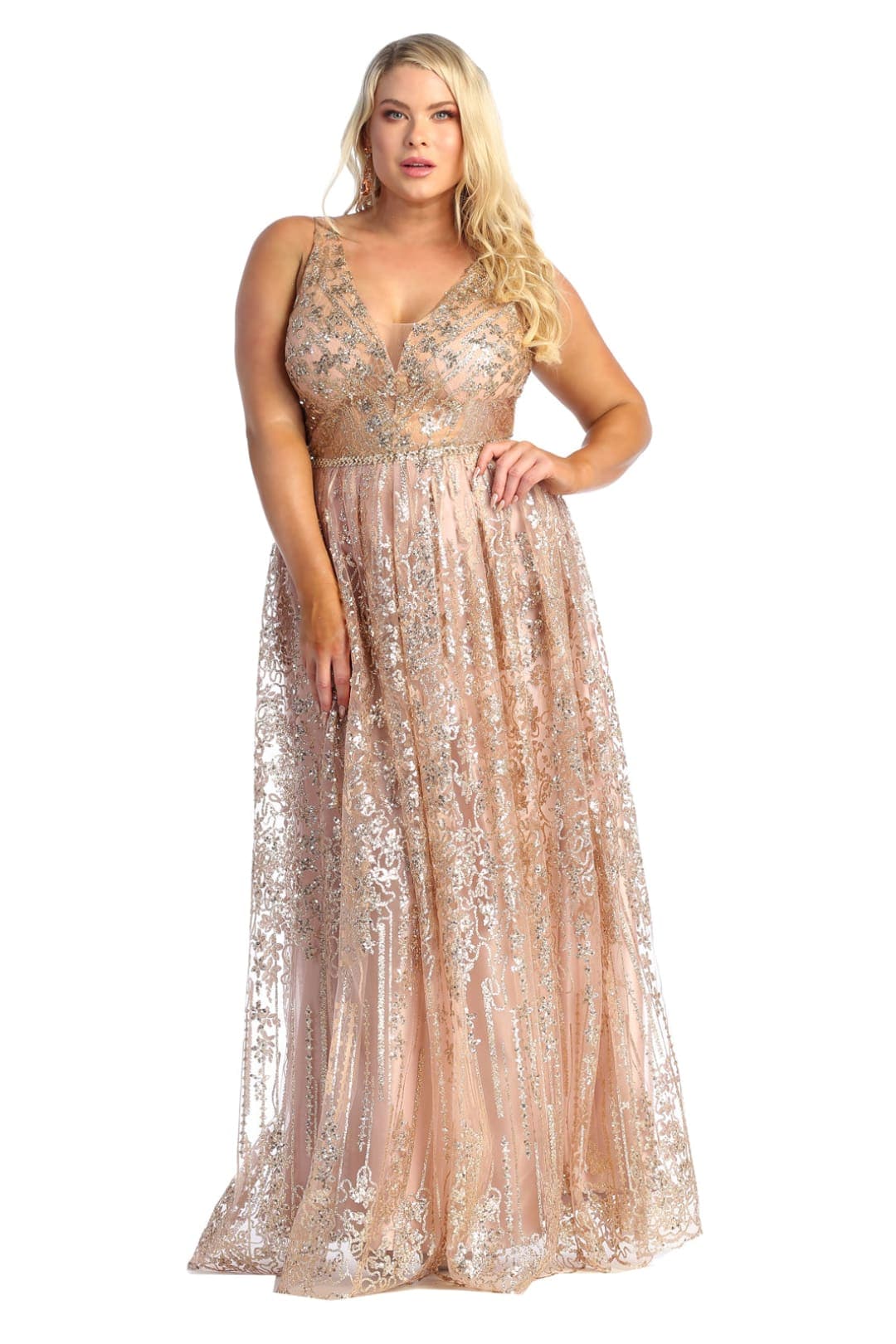 Rose gold dress size hot sale 16