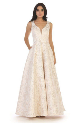 Eva USA 3336 Prom Jacquard Ball Gown