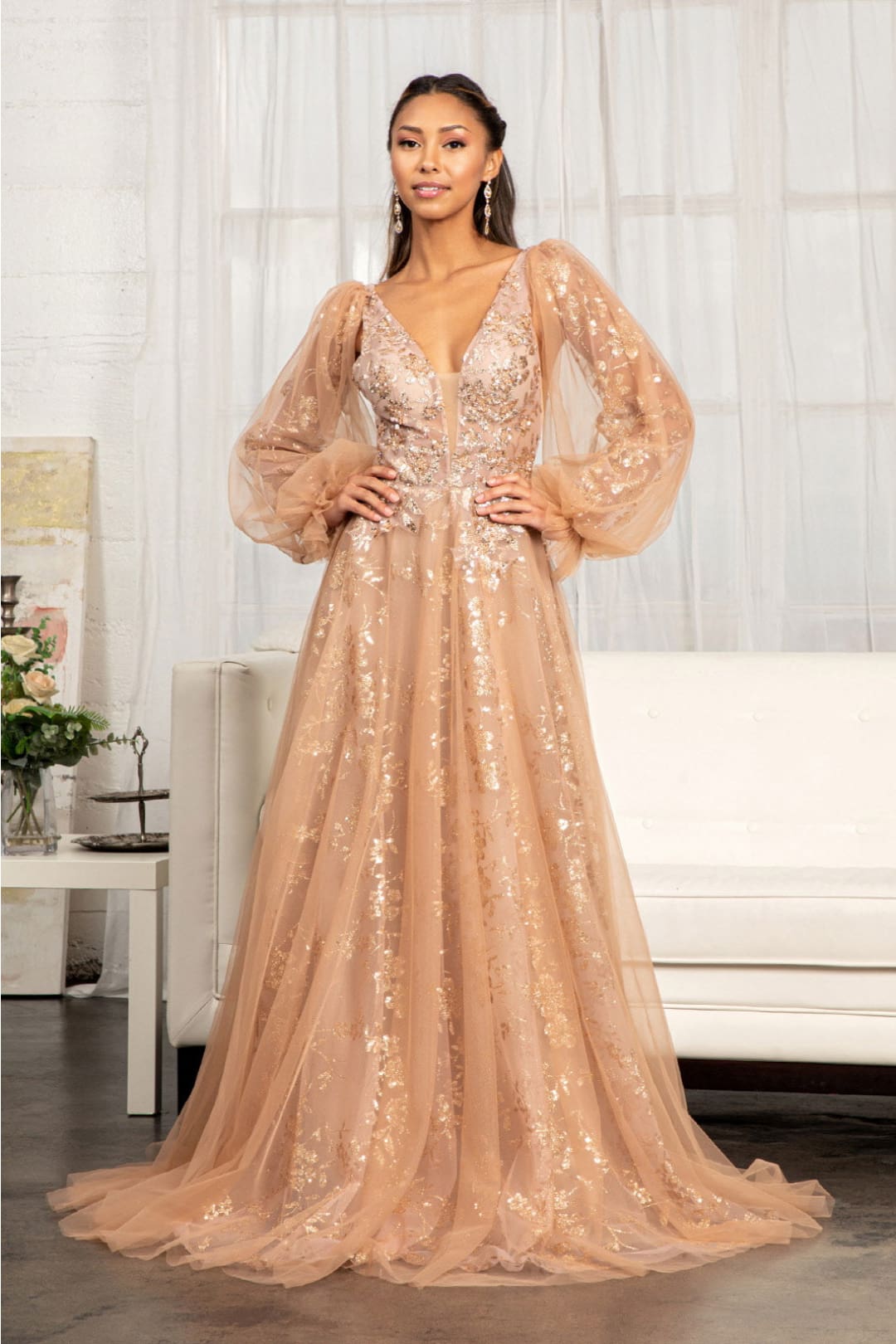 formal dresses xs Elizabeth K GL3001 Puff Sleeve Gown lulus #LulusPartner consider this Shoe Size:9/40 7/9 to choice for weddings
