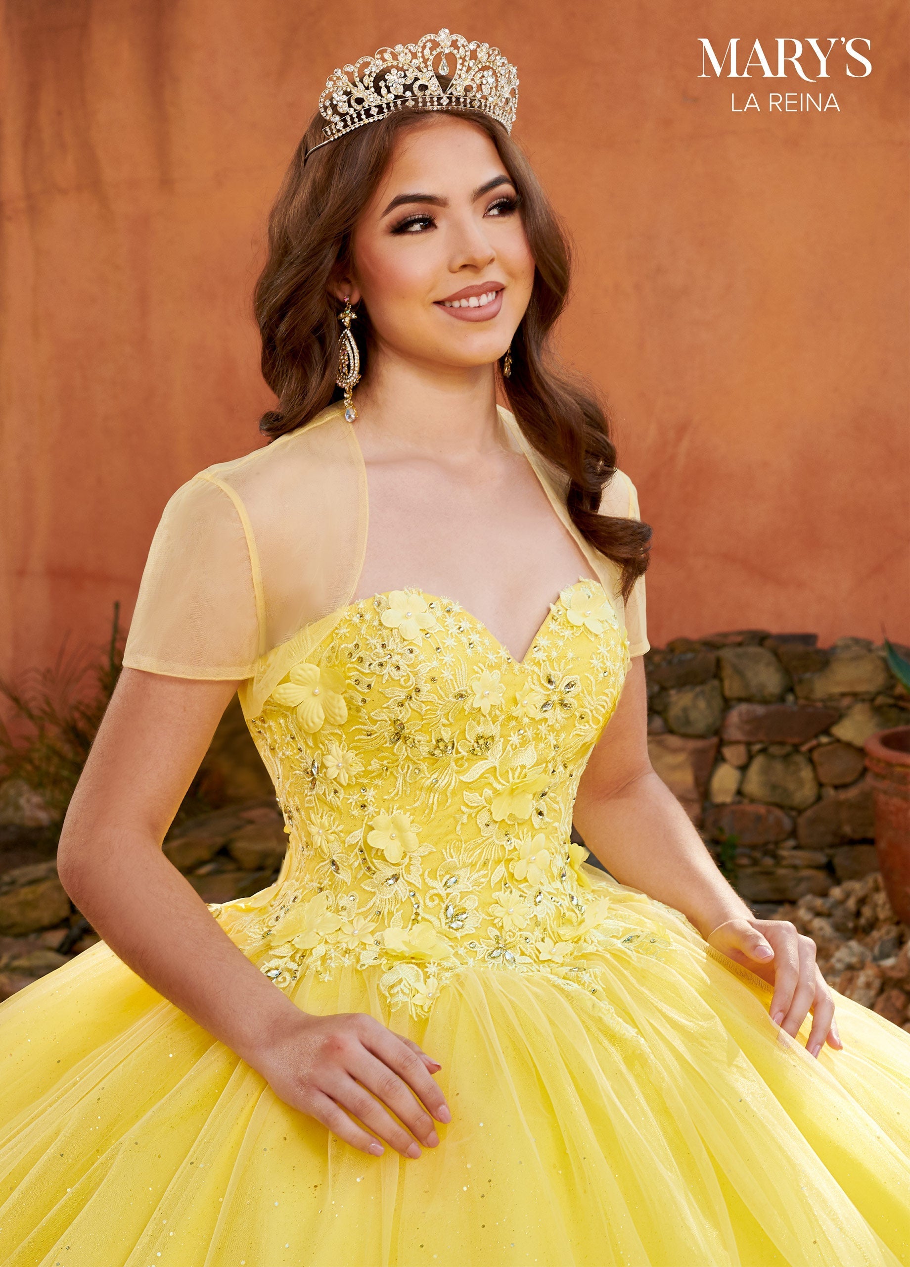 Mary's Bridal MQ2159 Puff Sleeves Quinceanera Dress