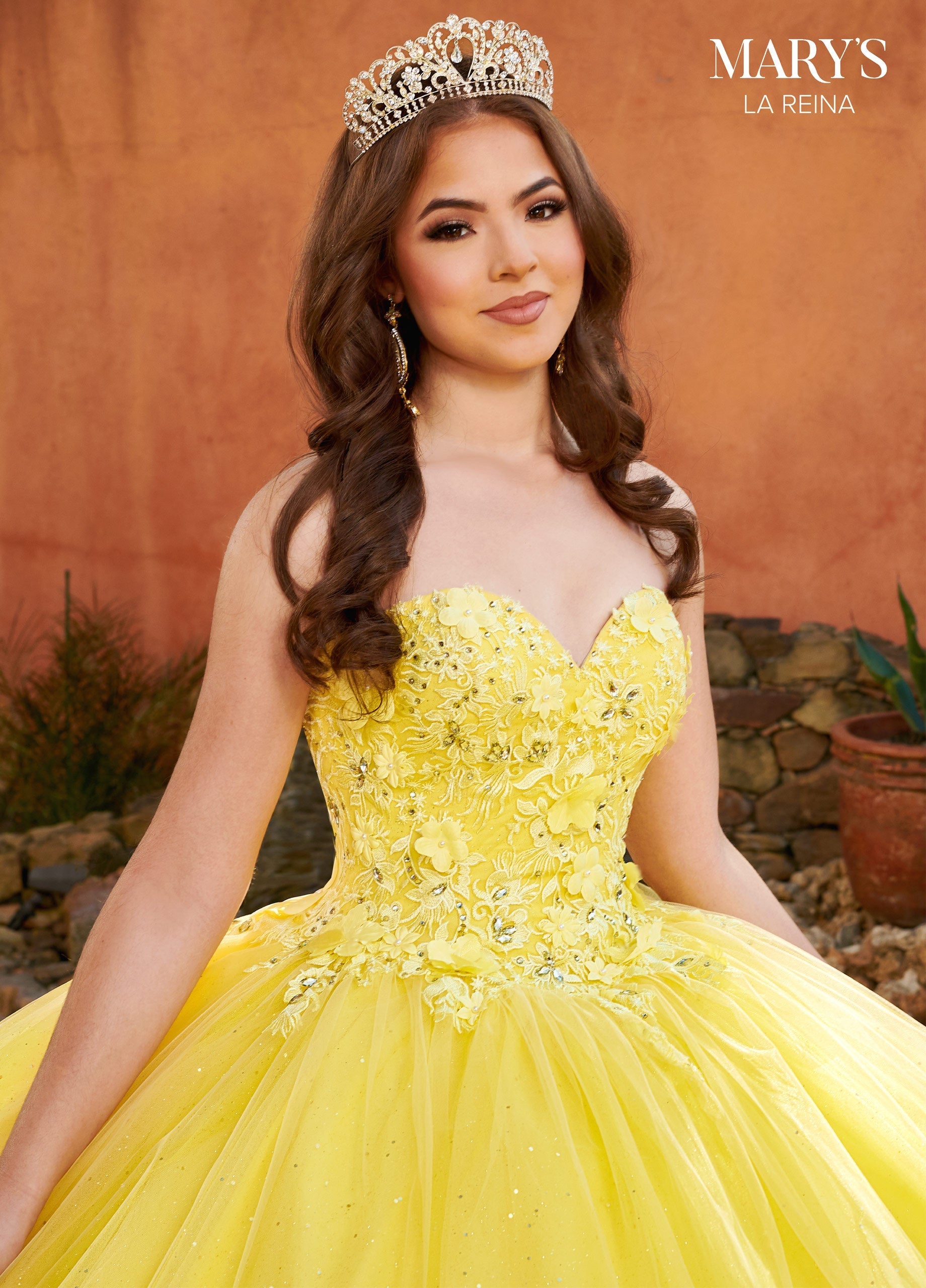 Mary's Bridal MQ2159 Puff Sleeves Quinceanera Dress