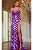 Purple Sequin Prom Dress: Jovani 43549 - Purple / Prom