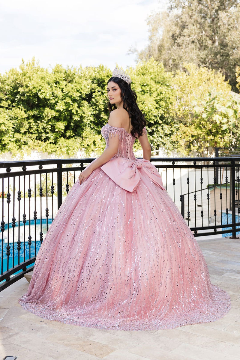 Sweet 16 Birthday Party Dress in RoseGold by LK264 Ball Gown