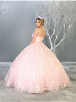 Plus Size Quinceanera Dress Ball Gown Sweetheart Floral Style LK140
