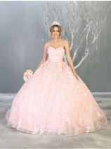Plus Size Quinceanera Dress Ball Gown Sweetheart Floral Style LK140