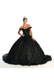 Quinceanera Dress Ball Gown Embroidered Glitter Off Shoulder LK169 - Dress