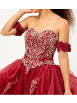 Quinceanera Dress Ball Gown Sweetheart Strapless and Plus Size LK120