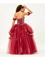 Quinceanera Dress Ball Gown Sweetheart Strapless and Plus Size LK120