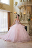 Quinceanera Dress Sweetheart Illusion Ball Gown By Layla K LK268 - BLUSH / 4 - Dress