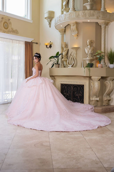 Quinceanera Dress Sweetheart Illusion Ball Gown By Layla K LK268 - Dress