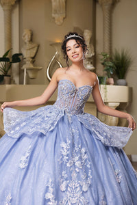 Quinceanera Dress Sweetheart Illusion Ball Gown By Layla K LK268 - Dress