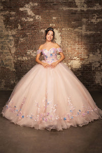 Quinceanera Gown Off Shoulder Ruffled Prom Dress By Layla K LK247 - Dress