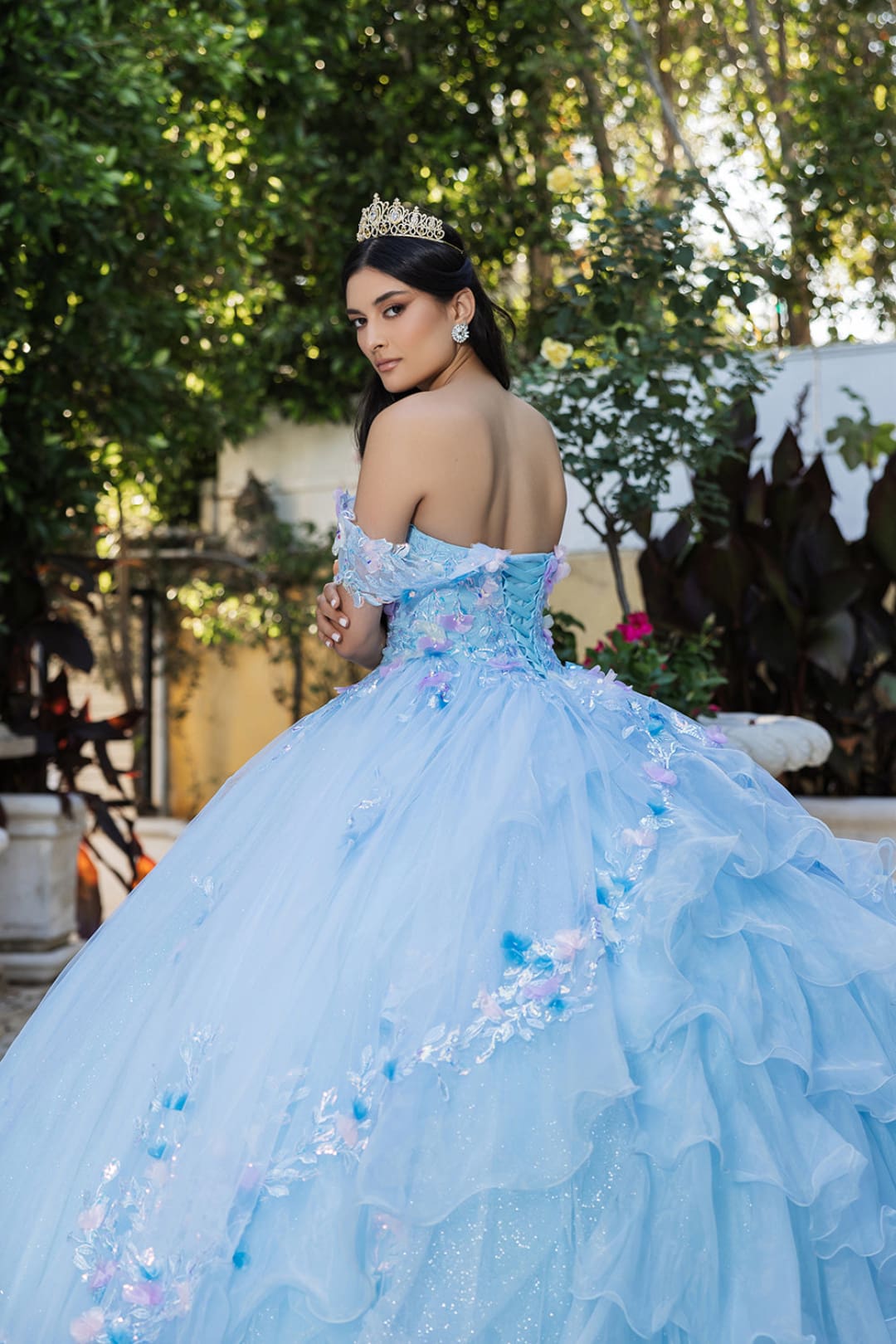 Quinceanera Gown Off Shoulder Ruffled Prom Dress By Layla K LK247 - Dress