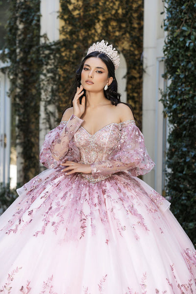 Quinceanera Gown Sleeveless Sequin Gala Dress By Layla K LK261 - Dress