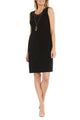 R&M Richards 3312 BLACK RED 2-Piece Floral Sequined Jacket Dress