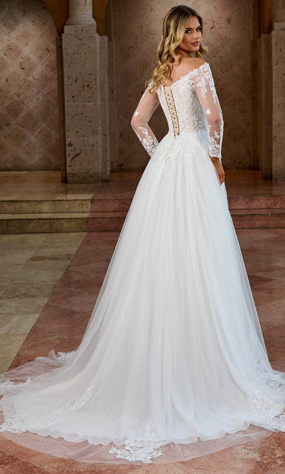 Rachel Allan RB2186 Bridal Floral Lace A Line Bridal Gown