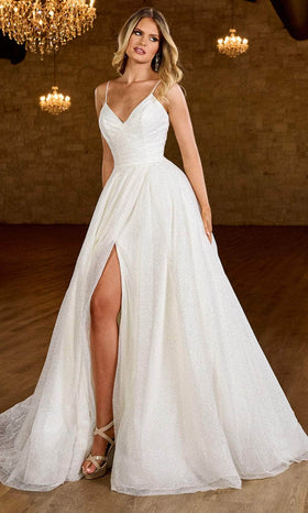 Rachel Allan RB3200 Bridal Spaghetti Strap A Line Bridal Gown